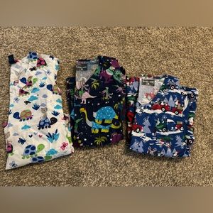 Three pediatric scrub tops XS- worn once, excellent condition